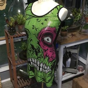 XL Iron Fist Sequin Monster dress.